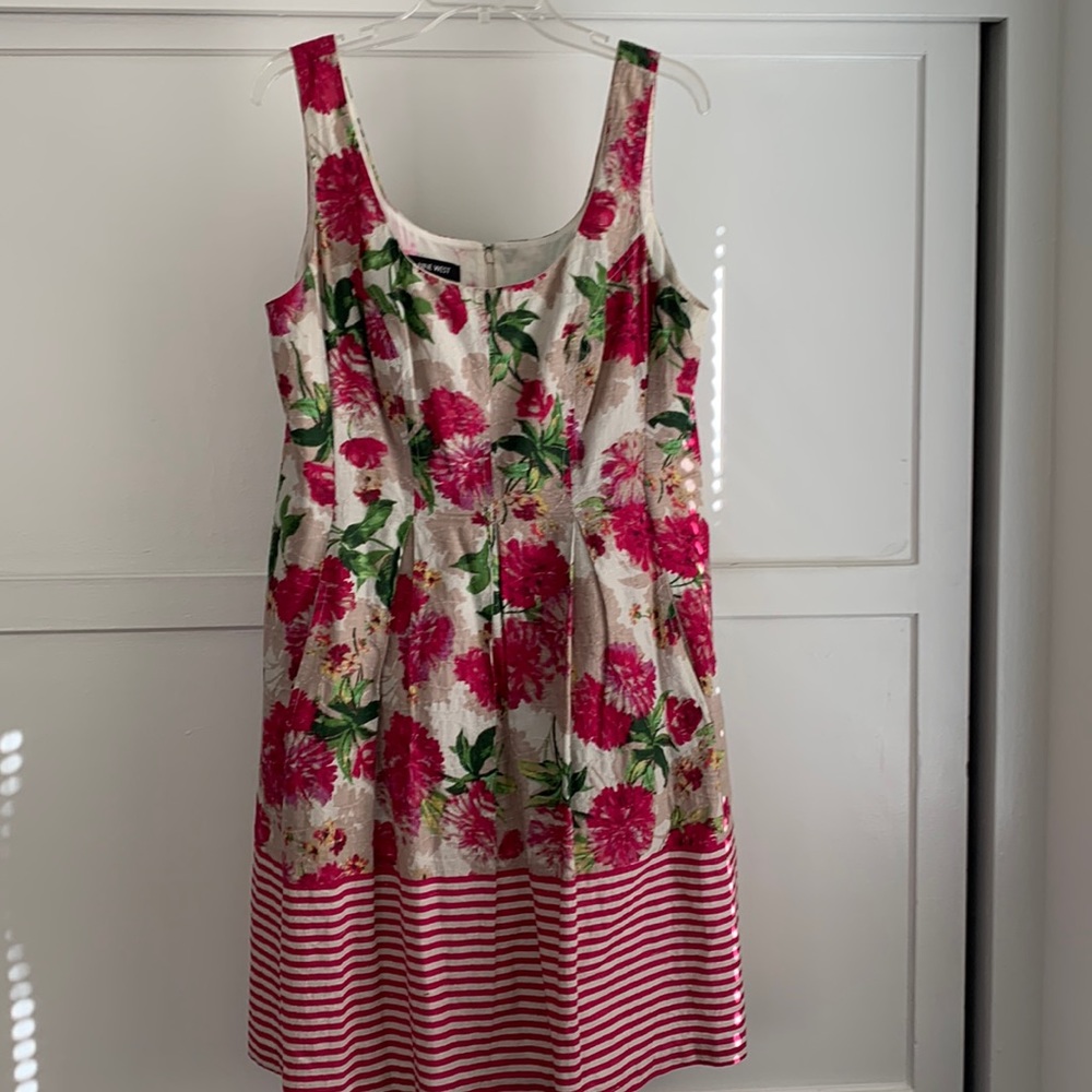 Cute A-line flared floral dress